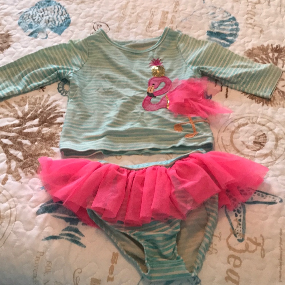 Mud pie flamingo swimsuit
